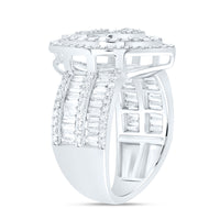 Load image into Gallery viewer, 1 3/8CTW-DIA ANA M FASHION PEAR BAGUETTE BRIDAL RING
