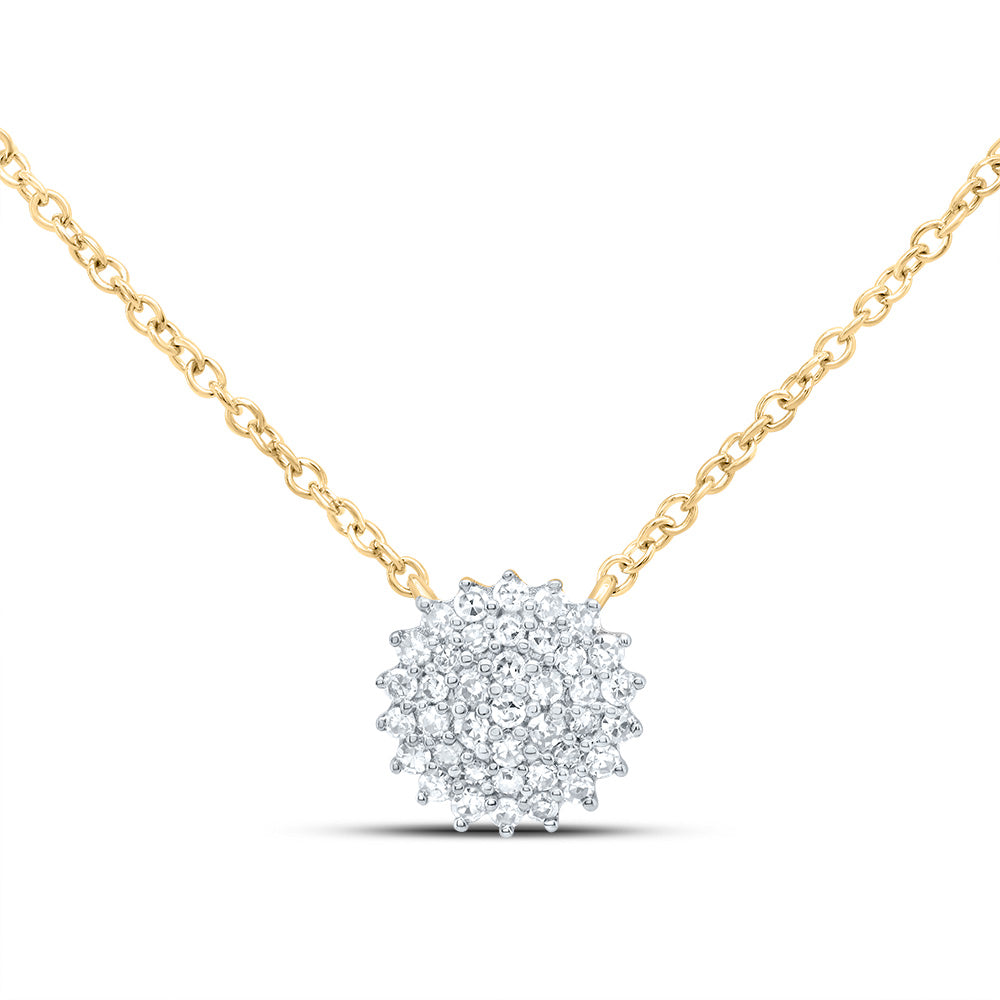 1/8CTW-DIA NK GIFT ROUND NECKLACE (18 INCH)