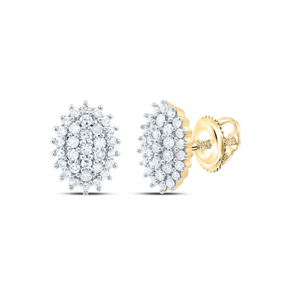 1/5CTW-DIA NK GIFT OVAL STUD EARRING