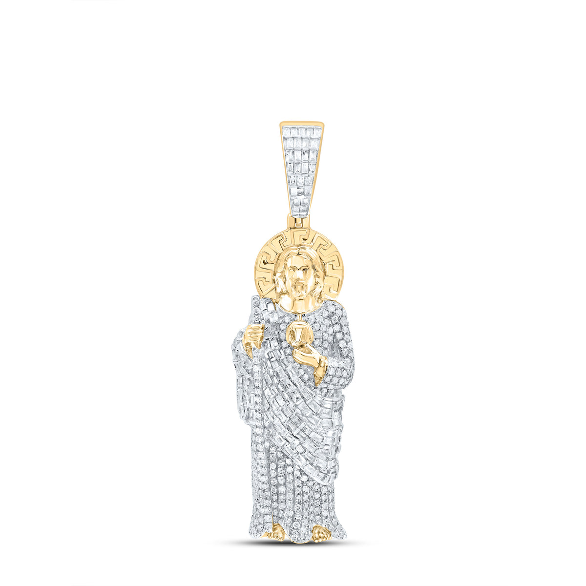 1 1/2CTW-DIA P1 SAINT JUDE MENS CHARM
