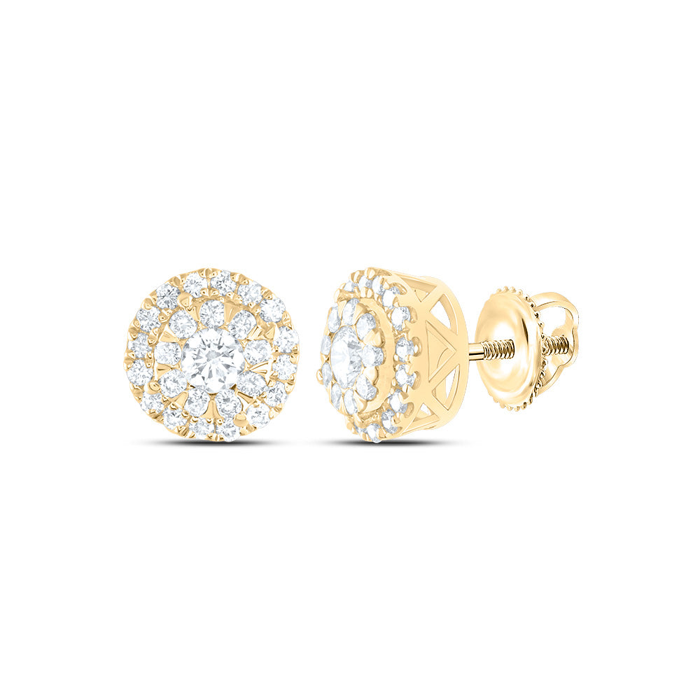 5/8CTW-DIA ANA M ELITE FASHION ROUND STUD EARRING