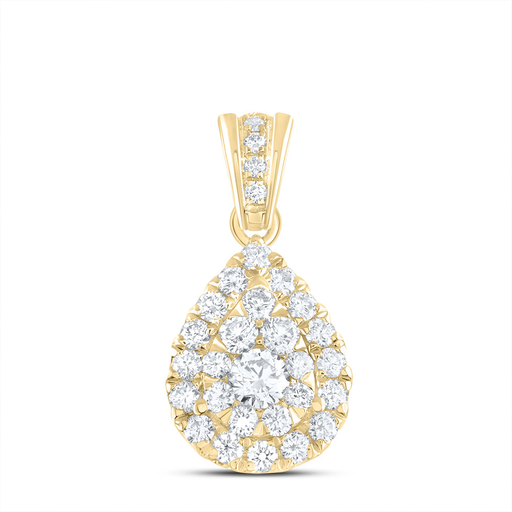 5/8CTW-DIA ANA M ELITE FASHION PEAR PENDANT