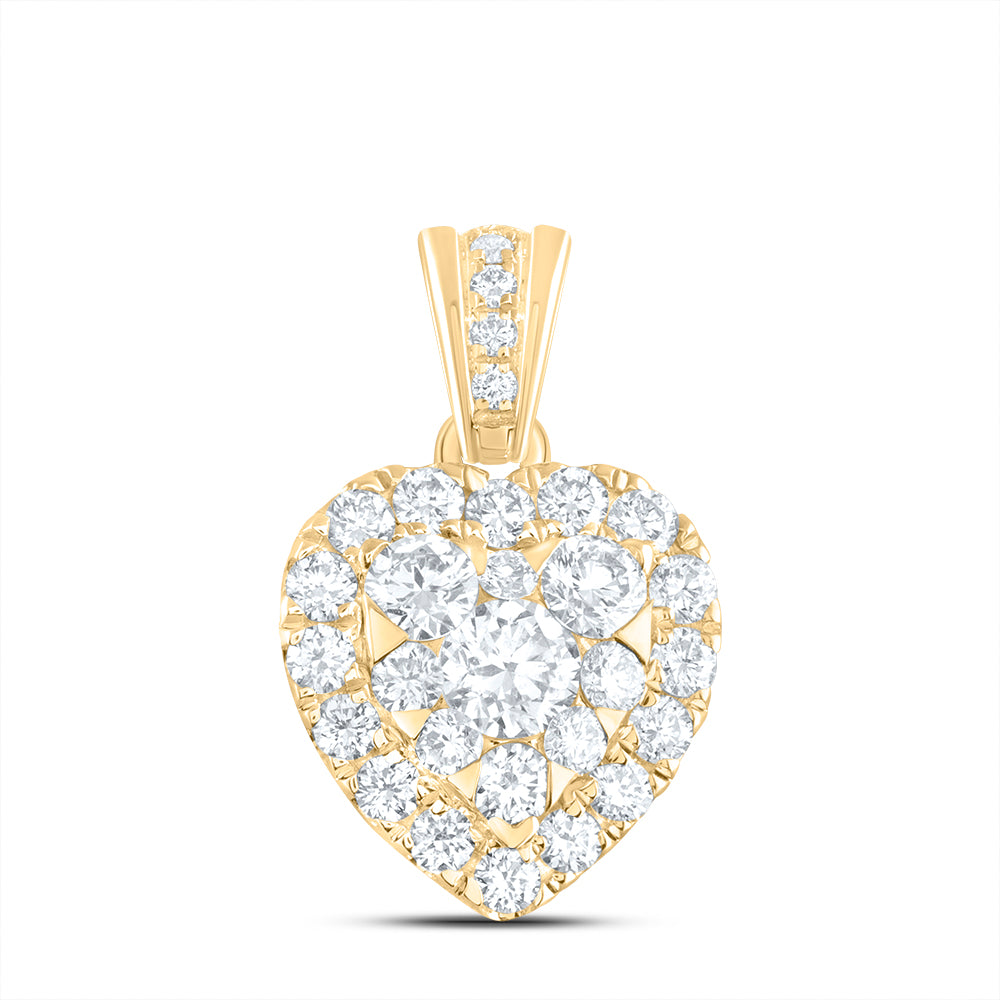 3/4CTW-DIA ANA M ELITE FASHION HEART PENDANT
