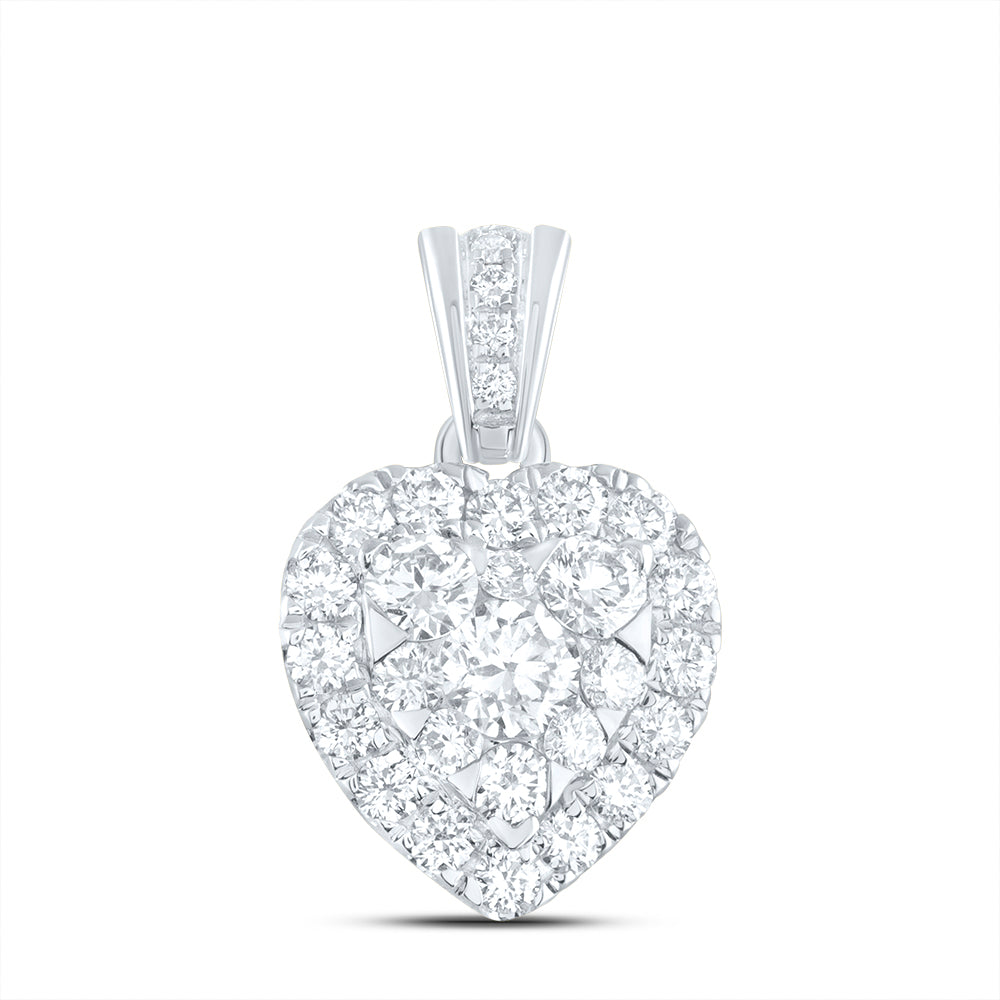 3/4CTW-DIA ANA M ELITE FASHION HEART PENDANT