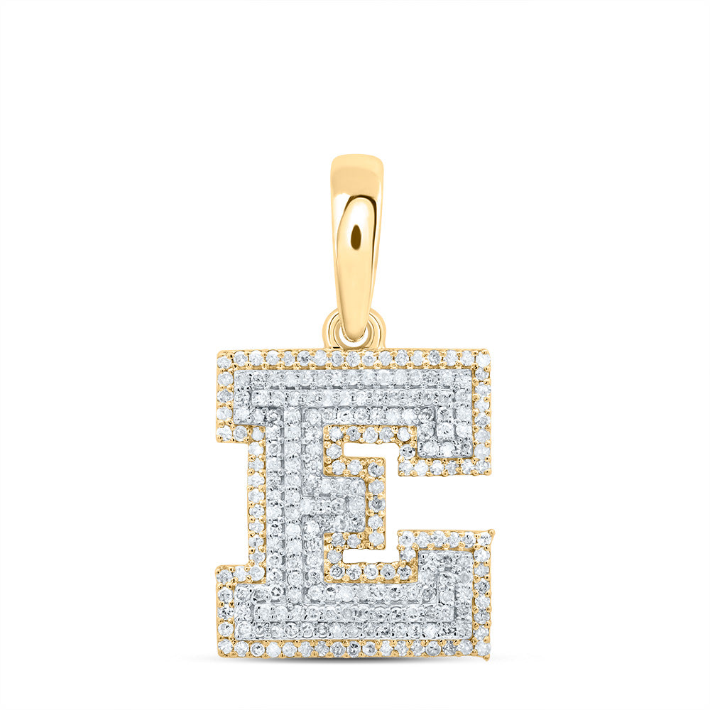 3/4CTW-DIA P1 GIFT INITIAL "E" PENDANT