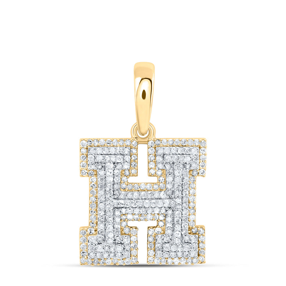 3/4CTW-DIA P1 GIFT INITIAL "H" PENDANT