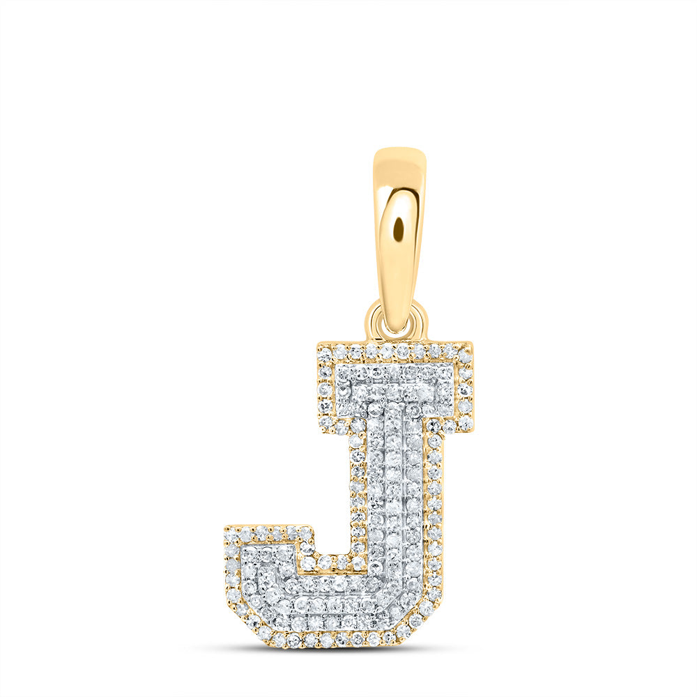 3/8CTW-DIA P1 GIFT INITIAL "J" PENDANT