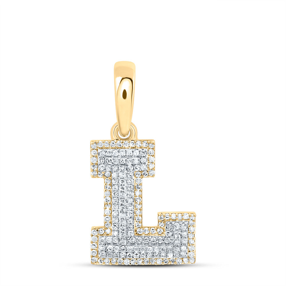 1/2CTW-DIA P1 GIFT INITIAL "L" PENDANT