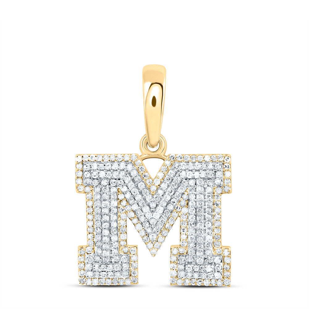 3/4CTW-DIA P1 GIFT INITIAL "M" PENDANT