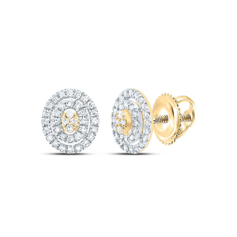 1/5CTW-DIA NK GIFT OVAL STUD EARRING