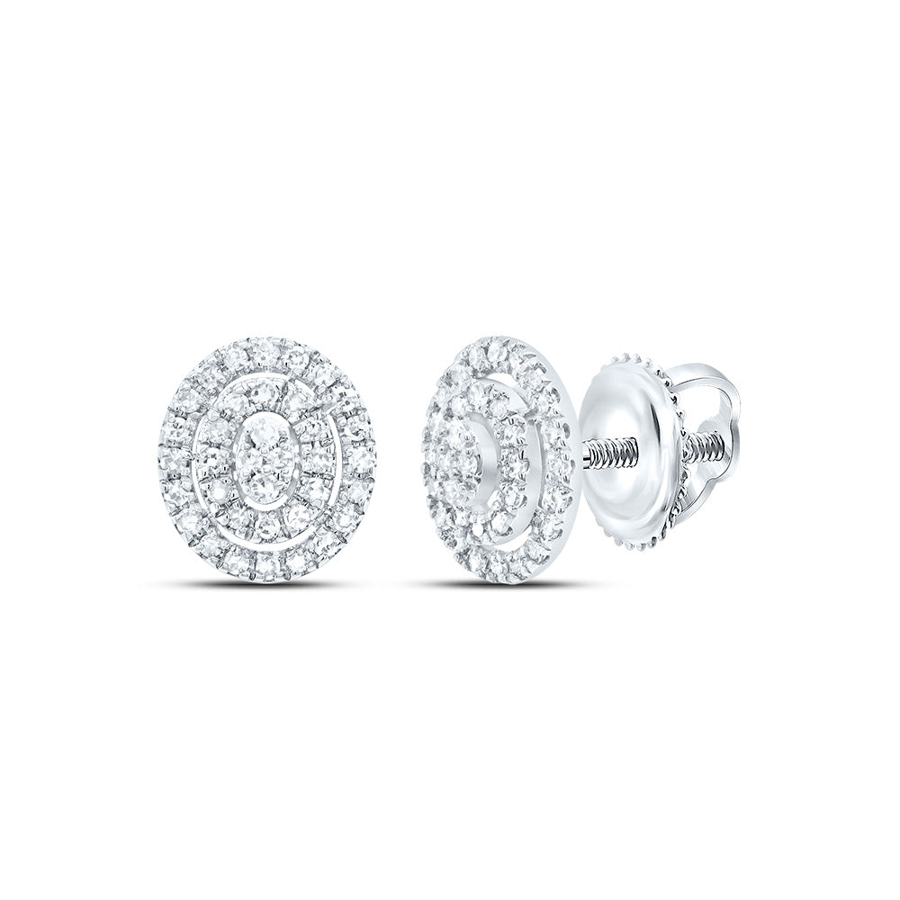 1/5CTW-DIA NK GIFT OVAL STUD EARRING