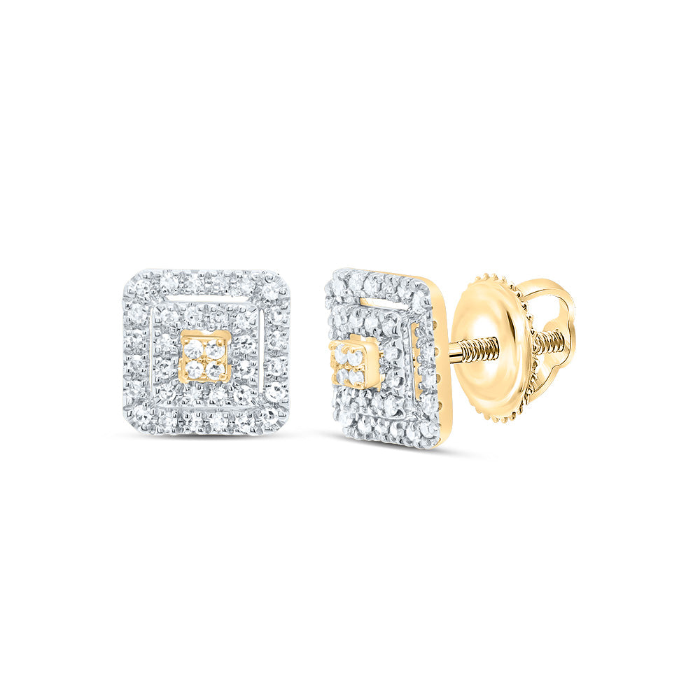 1/5CTW-DIA NK GIFT SQUARE STUD EARRING