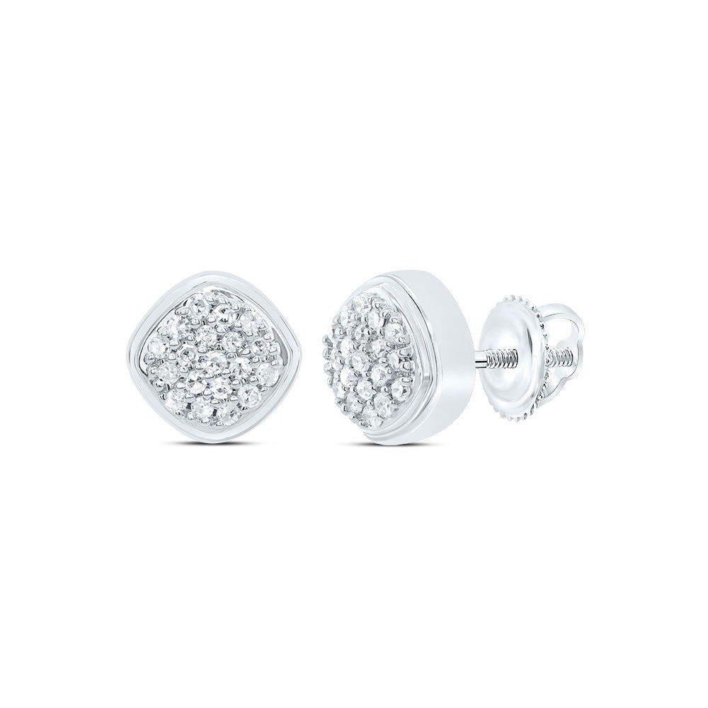 1/10CTW-DIA P1 GIFT CUSHION STUD EARRING