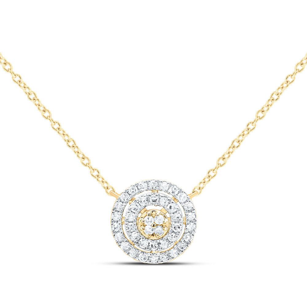 1/6CTW-DIA NK GIFT ROUND NECKLACE (18 INCH)