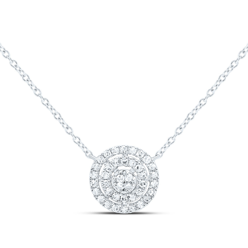 1/6CTW-DIA NK GIFT ROUND NECKLACE (18 INCH)