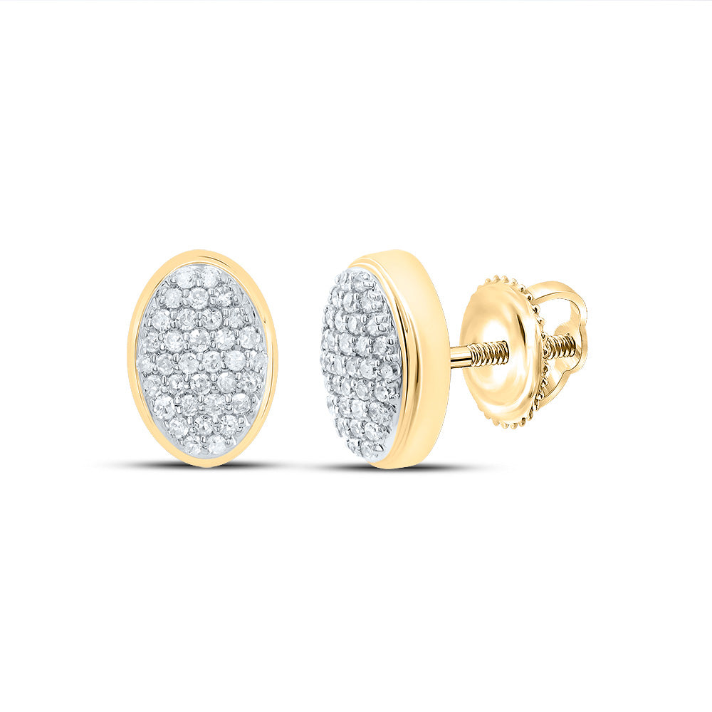 1/5CTW-DIA P1 GIFT OVAL STUD EARRING