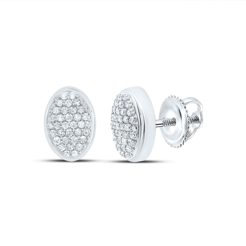 1/5CTW-DIA P1 GIFT OVAL STUD EARRING