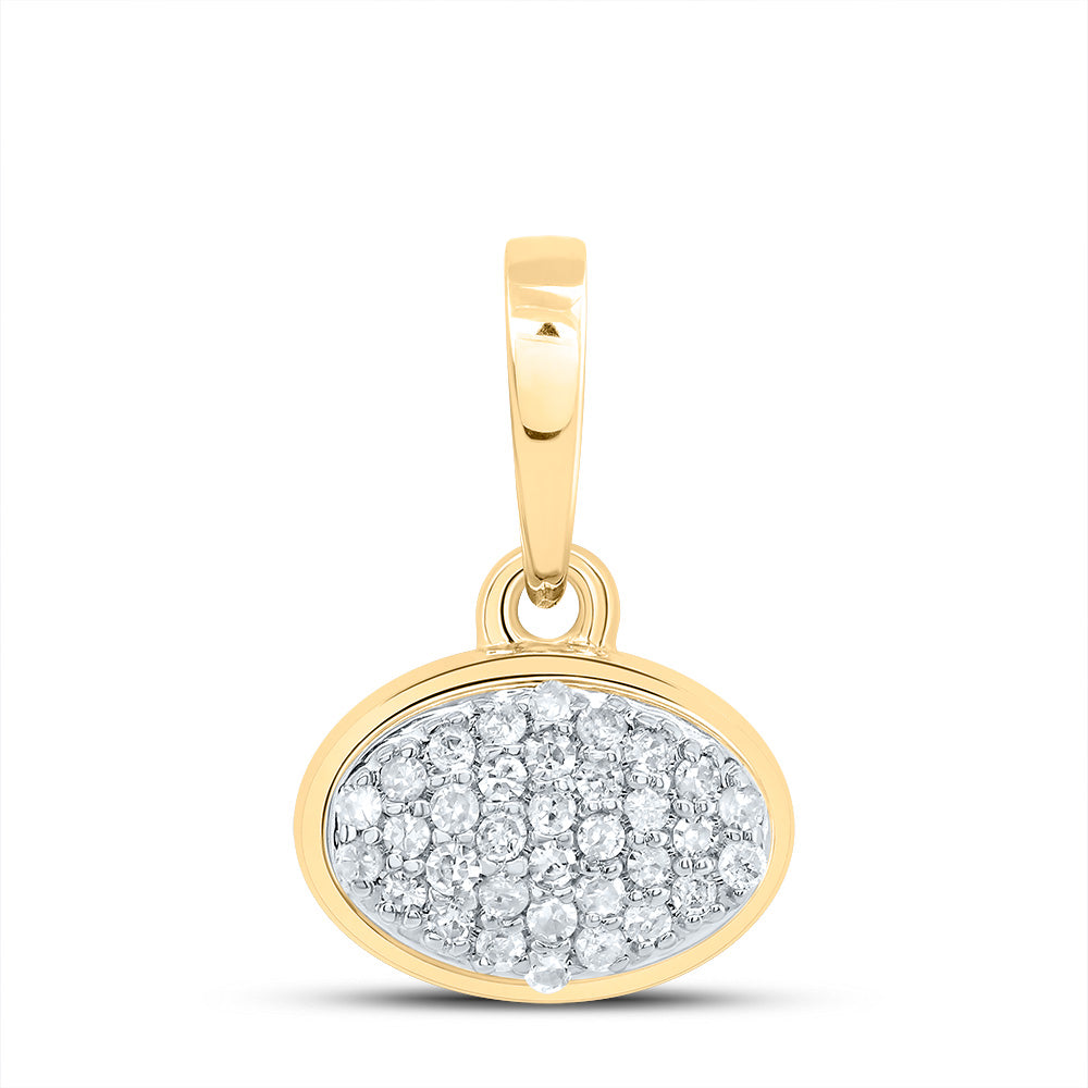 1/10CTW-DIA P1 GIFT OVAL PENDANT