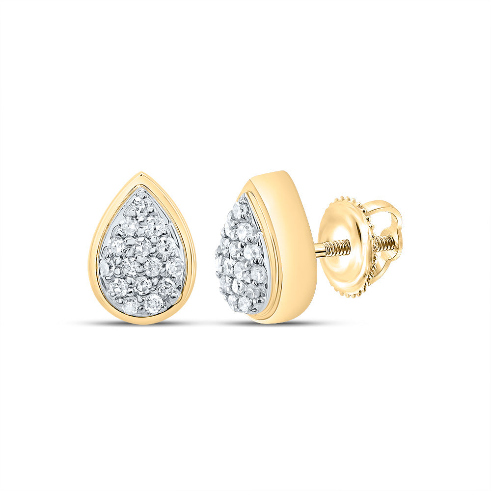 1/12CTW-DIA P1 GIFT PEAR STUD EARRING