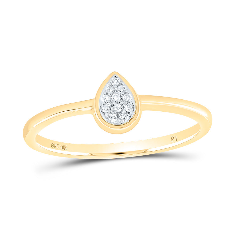 0.03CTW-DIA P1 GIFT PEAR RING