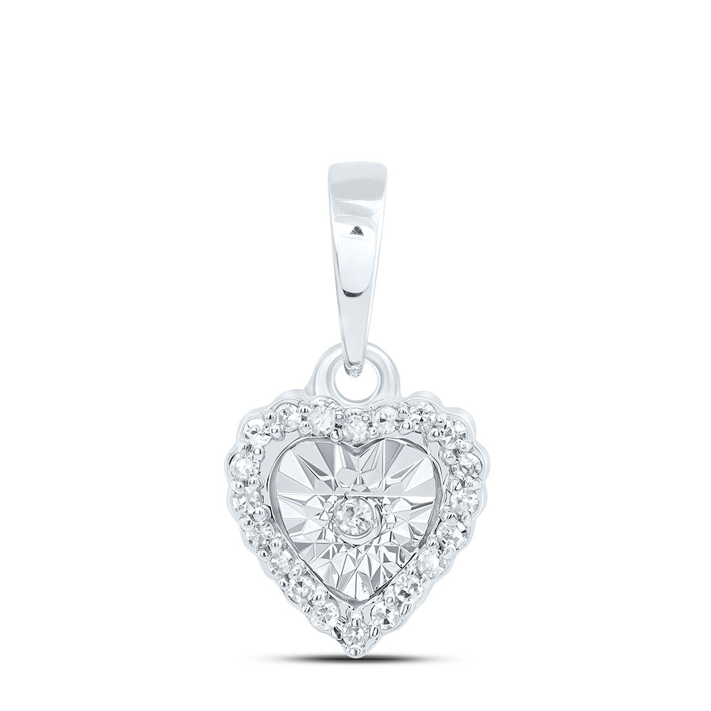 1/20CTW-DIA P1 GIFT HEART PENDANT