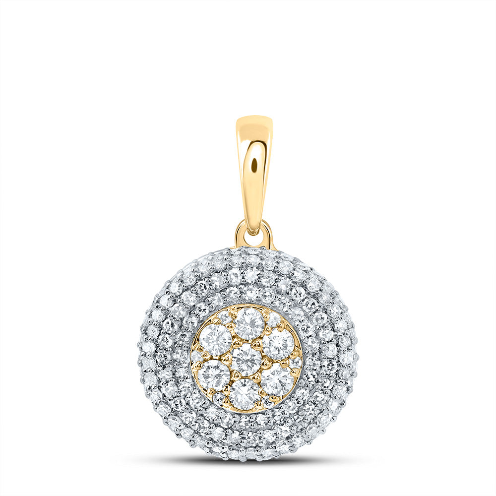 3/4CTW-DIA NK FASHION ROUND PENDANT