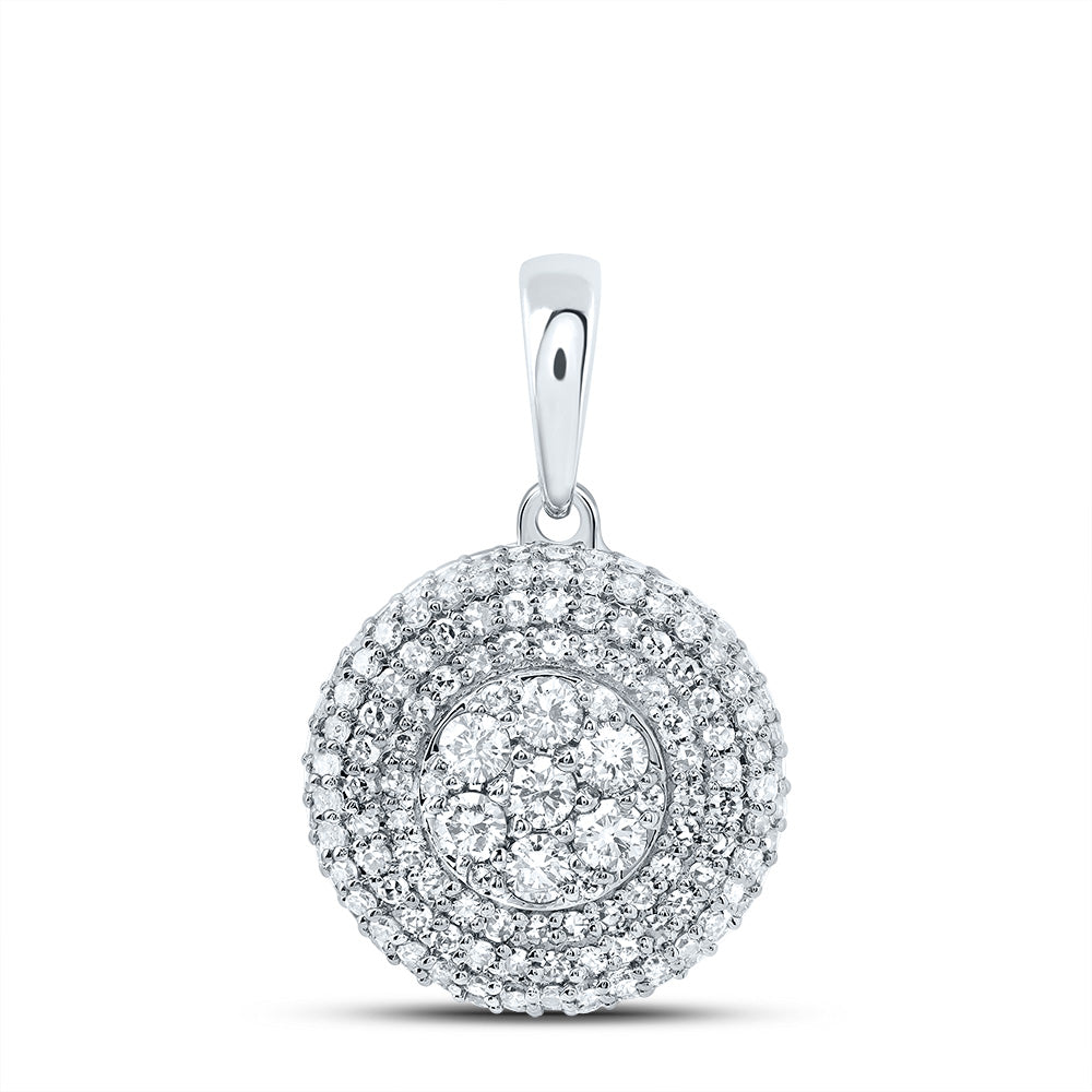 3/4CTW-DIA NK FASHION ROUND PENDANT