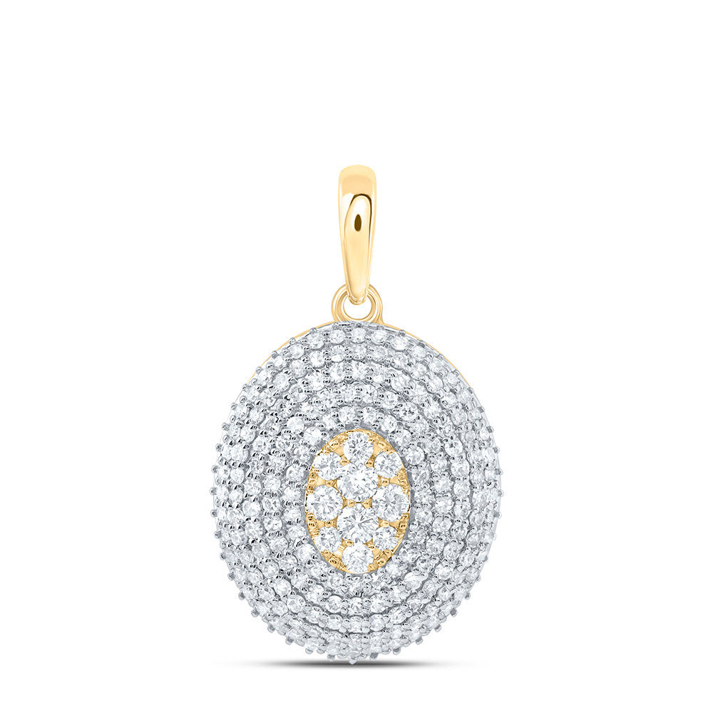 7/8CTW-DIA NK FASHION OVAL PENDANT