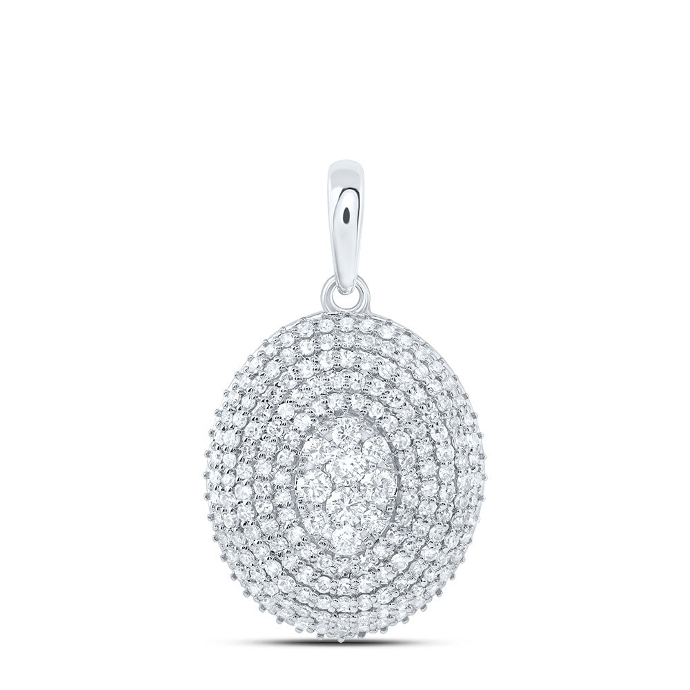 7/8CTW-DIA NK FASHION OVAL PENDANT