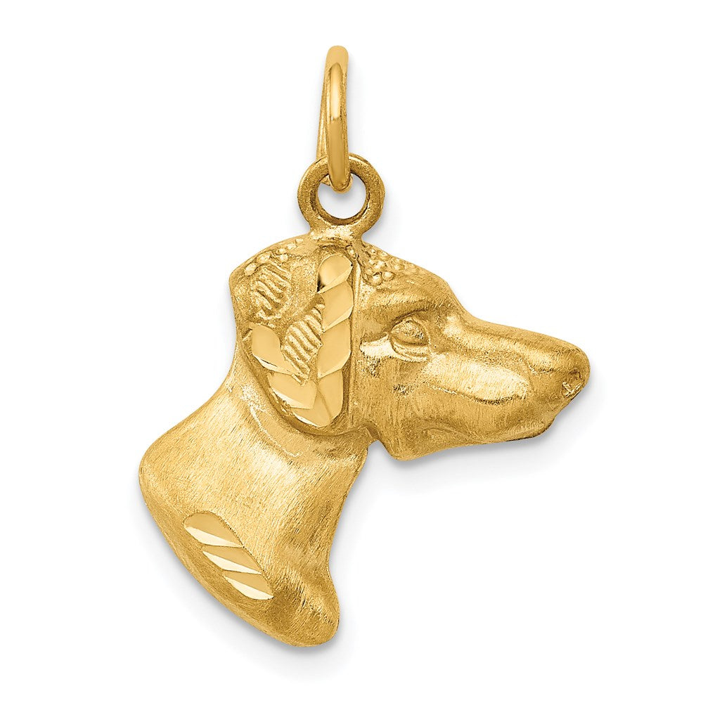 14K Dog Charm