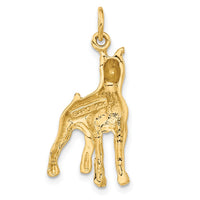 Load image into Gallery viewer, 14k Yellow Gold Solid Polished Boxer Charm
