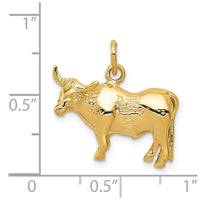 Load image into Gallery viewer, 14k Steer Pendant
