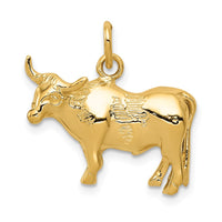Load image into Gallery viewer, 14k Steer Pendant
