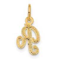 Load image into Gallery viewer, 14KY Script Letter R Initial Charm
