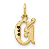 Load image into Gallery viewer, 14k Letter G Initial Charm

