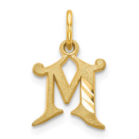 Load image into Gallery viewer, 14k Letter M Initial Charm
