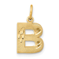 Load image into Gallery viewer, 14k Letter B Initial Charm

