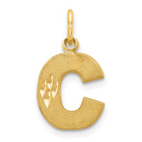 Load image into Gallery viewer, 14k Letter C Initial Charm
