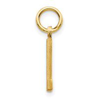 Load image into Gallery viewer, 14KY Satin Diamond-cut Letter L Initial Charm
