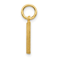 Load image into Gallery viewer, 14KY Satin Diamond-cut Letter N Initial Charm
