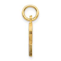 Load image into Gallery viewer, 14KY Satin Diamond-cut Letter P Initial Charm
