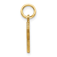 Load image into Gallery viewer, 14KY Satin Diamond-cut Letter R Initial Charm
