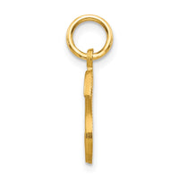 Load image into Gallery viewer, 14KY Satin Diamond-cut Letter S Initial Charm
