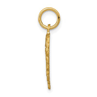 Load image into Gallery viewer, 14k Heart Letter V Charm
