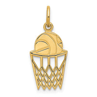 Load image into Gallery viewer, 14k Basketball in Net Charm
