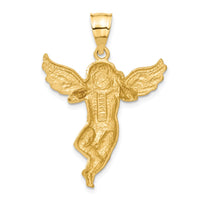 Load image into Gallery viewer, 14K Satin Angel Pendant
