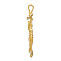 Load image into Gallery viewer, 14k Female Golfer Pendant
