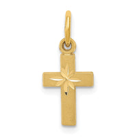 Load image into Gallery viewer, 14k Tiny Cross Charm
