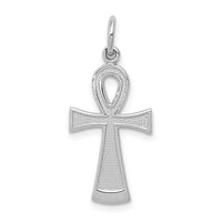 Load image into Gallery viewer, 14k White Gold Ankh Cross Pendant

