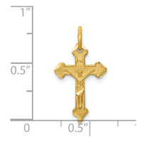 Load image into Gallery viewer, 14k INRI Diamond-cut Crucifix Charm
